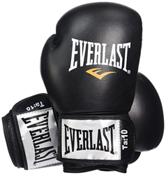 Guantes de boxeo Everlast- Negro/Rojo - 12oz en oferta