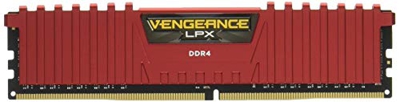 Corsair Vengeance LPX - Módulo de Memoria XMP 2.0 de Alto Rendimiento de 8 GB (2 x 4 GB, DDR4, 2666 MHz, C16) Color Rojo