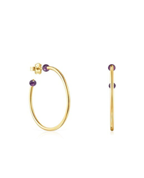 Tous - Pendientes Batala De Vermeil Con Amatista en oferta