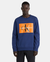Calvin Klein Jeans - Sudadera De Hombre Azul Marino Con Cuello Redondo,  precio y características - Shoptize