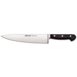 Cuchillo Cocinero Arcos Clásica 255200 de Acero Nitrum, con Mango de Polioximetileno y hoja de 23 cm en estuche en oferta