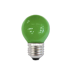 Bombilla esférica E27 25w 220/240v verde en oferta