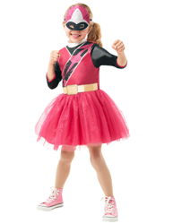 Disfraz clásico Powe Rangers Ninja Steel™ rosa niña características