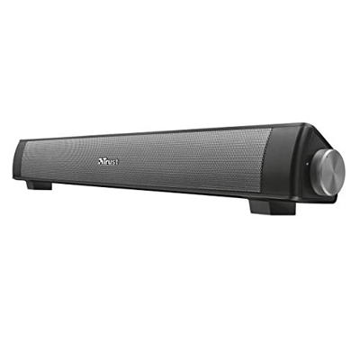 Trust Lino - Barra de sonido inalámbrica con Bluetooth, color negro