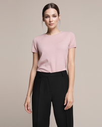 Woman El Corte Inglés - Jersey De Mujer 100% Cashmere Con Manga Corta en oferta