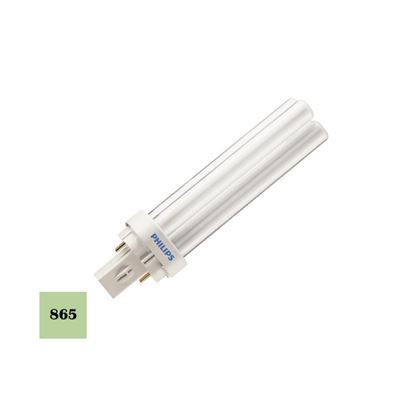 Bombilla bajo consumo lynx 1800lm D-26w PL-2 pin 865k luz fria Philips