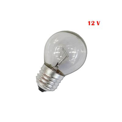 Bombilla esférica E27 25w clara 12v precio