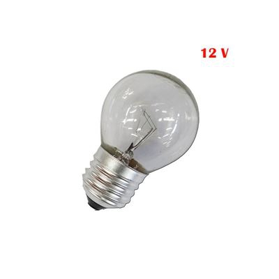 Bombilla esférica E27 25w clara 12v