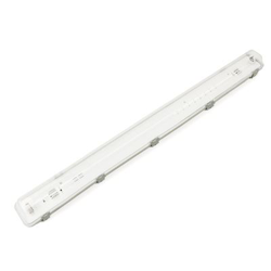 Pantalla estanca para tubo LED BeMatik 1 x 1200 mm con conexión en dos extremos IP65 T8 G13 precio