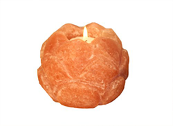 Portavelas de cristal salino Flor de Loto en oferta