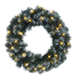 Corona Edmonton con 30 LEDs, 50 cm en oferta