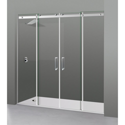 Ibermampara - Mampara De Ducha Elegance 4P Cromo Desde 141 a 160 cm características