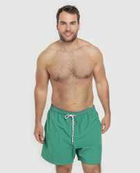 Meyba - Bañador Bermuda De Hombre Liso Verde Tallas Grandes en oferta