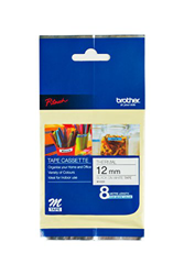 Brother Cinta rotuladora blanco sobre Negro en oferta