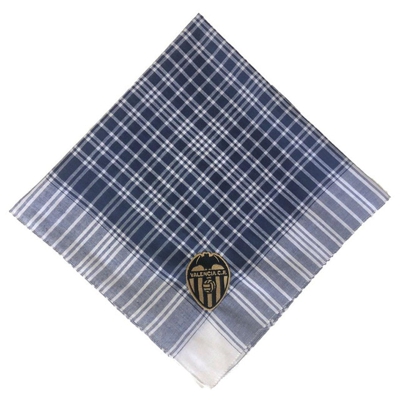 VALENCIA CLUB DE FUTBOL - Pañuelo Fallero Bordado Valencia C.F.Azul Y Blanco