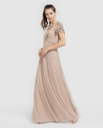 Tintoretto - Vestido De De Mujer Con Strass Y Capelina, precio y características Shoptize