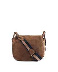 Dimoni - Bandolera De Mujer De Piel Vacuna En Camel Con Asa Larga Bicolor en oferta