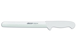 Cuchillo de fiambre Arcos Colour - Prof  294924  de acero inoxidable y mango ergonómico - Blanco características