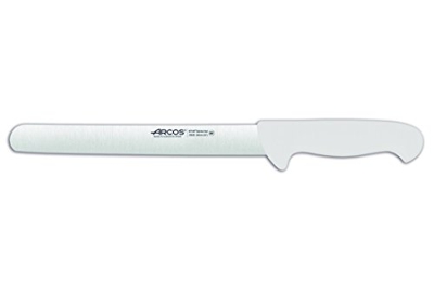 Cuchillo de fiambre Arcos Colour - Prof  294924  de acero inoxidable y mango ergonómico - Blanco
