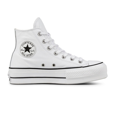 Converse Chuck Taylor All Star Lift Leather High Top White, Black