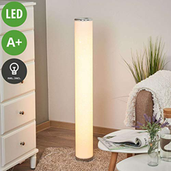 LED Lámpara de pie 'Ecris' (Moderno) en Blanco hecho de Plástico e.o. para Salón & Comedor (1 llama, A+) de LAMPENWELT | lámpara de pie LED en oferta