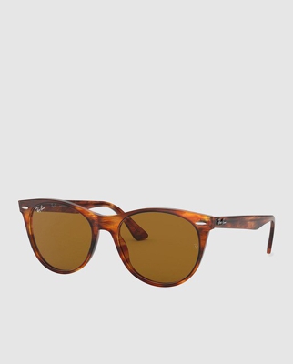 Ray-Ban - Gafas De Sol Unisex Ray Ban 0RB2185 Con Montura Pantos De Acetato En Havana Marrón