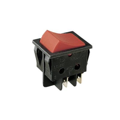 Interruptor bipolar 16A/250V Faston ON-OFF 11.405.I/NR Electro DH COLOR  Negro y Rojo 8430552016600