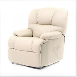 Deluxe Sillón Relax Masaje Elevador Levanta Personas Reclinable Eléctrico Calor Lumbar, Para Personas Mayores O Movilidad Reducida, Polipiel De Blanco beige características