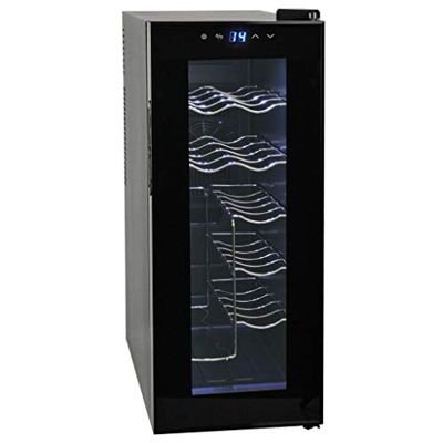 Vinoteca vidaXL, 35 L 12 botellas pantalla LCD