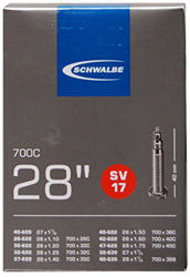 Schwalbe SV17 28 - 47mm Presta valve - cAmaras de aire para bicicleta. 8564-X características