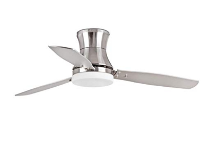 Ventilador de techo TONSAY níquel con iluminación