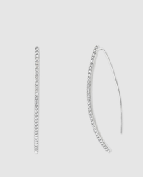 Adore - Pendientes Plateados Con Swarovski en oferta