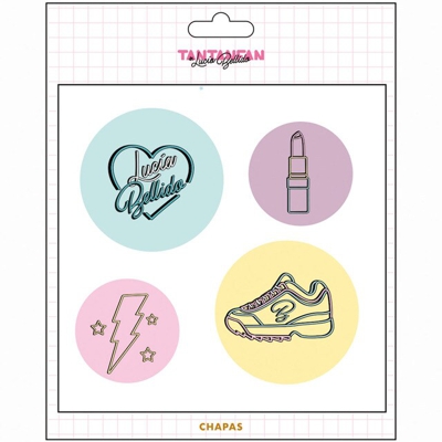 Tantanfan - Pack Chapas Lucia Bellido