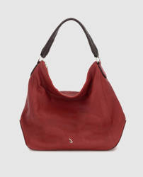 Abbacino - Hobo De Piel En Rojo Con Cremallera características