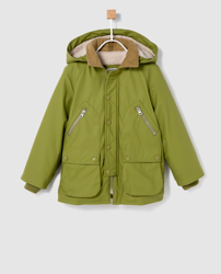 Bass 10 - Abrigo Infantil En Verde Con Capucha características