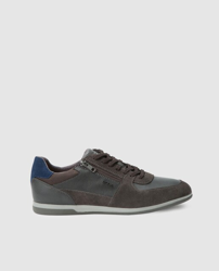 Geox - Zapatillas De Hombre De Piel En Color Azul Con Cordones. Modelo U944GB. características
