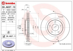 Brembo 09.A637.10 en oferta