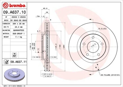 Brembo 09.A637.10