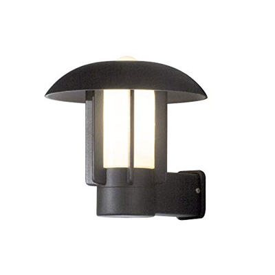 Aplique exterior Heimdal de aluminio, negro