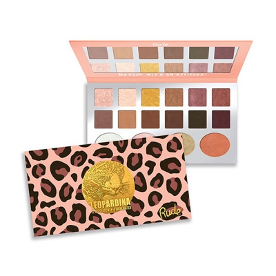 Leopardina 12 Eyeshadow + 4 Highlight Rude