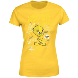Camiseta Looney Tunes Piolín Enfadado - Mujer - Amarillo - M - Amarillo características