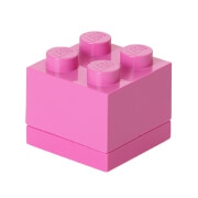 Mini Ladrillo de almacenamiento LEGO (4 espigas) - Violeta