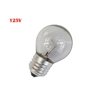 Bombilla esférica clara 60w E27 125v