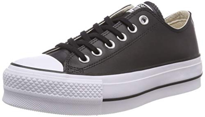 Converse Chuck Taylor All Star Lift Clean Leather Low Top Black, White