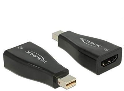 DeLOCK 65864 Adaptador de Cable Displayport HDMI-A Negro - Adaptador para Cable (Displayport, HDMI-A, Male Connector/Female Connector, Negro)