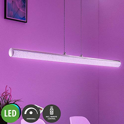 Lámpara colgante LED Fria, cilindro, RGB