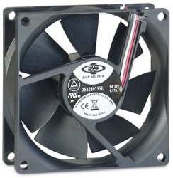 Fan 80mm Bulk 80x80x25mm, Ventilador características