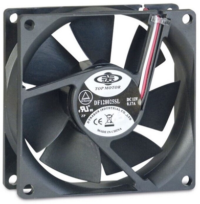 Fan 80mm Bulk 80x80x25mm, Ventilador