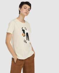 Amitie - Camiseta De Mujer Con Estampado a un precio más barato - Shoptize