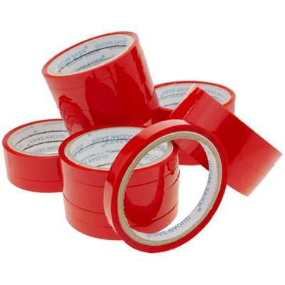 Cinta adhesiva PrimeMatik, roja para precintadora cierra bolsas de plástico 24-pack